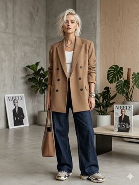 H&M brown blazer – US 4 (oversized fit)